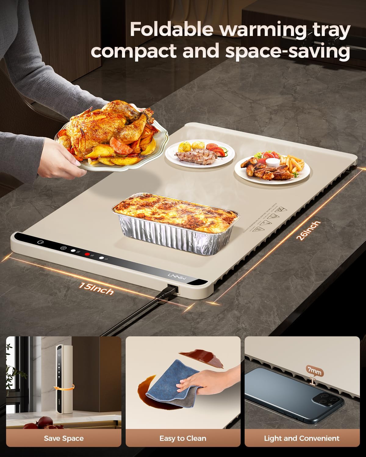 LNNIW warming mat for food
LNNIW electric food warming tray
LNNIW fast heating food mat
LNNIW portable food warming mat
LNNIW buffet food warmer tray
LNNIW food warming mat for parties
LNNIW home use warming tray
LNNIW timed function food warmer
LNNIW lightweight portable warming mat
LNNIW heating tray for buffets and meals