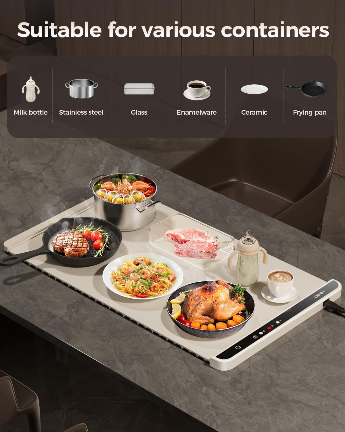 LNNIW warming mat for food
LNNIW electric food warming tray
LNNIW fast heating food mat
LNNIW portable food warming mat
LNNIW buffet food warmer tray
LNNIW food warming mat for parties
LNNIW home use warming tray
LNNIW timed function food warmer
LNNIW lightweight portable warming mat
LNNIW heating tray for buffets and meals